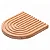 Cj 4 Porta Copos Aura 10x 11 x 1cm Bambu - Imagem 2