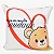 Almofada  Fibra Veludo  40x40cm  Namorados Bear - Imagem 1