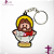 Chaveiro Emborrachado Sagrado Coração de Jesus - Imagem 1