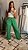 Calça reta verde - Imagem 1