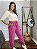 Calça cós franzido fucsia - Imagem 1