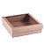 Caixa de presente 18x18x5cm - kraft - Imagem 1