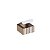 Caixa de presente 6x6x3cm - listra ouro - Imagem 2