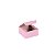 Caixa de presente 6x6x3cm - rosa - Imagem 1