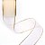 Fita 36mm c/10mts - bege c/ fio dourado - Imagem 1