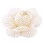 Forminhas para doces Camélia Chanel Tela - marfim c/ fio ouro - Imagem 1