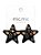 Brinco estrela preta esmaltada detalhes color - Imagem 1