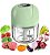 Mini Processador Alimentos Alho Elétrico Recarregável Usb Cor Verde 110V/220V - Imagem 1