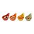 Conjunto C/4 Petisqueiras Porcelana Coloridas 12cm Bon Gourmet - Imagem 1