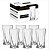 Jogo 6 Copos Ice Long Drink 280ml C/Base Quadrada - Imagem 1