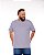 Camiseta Masculina Básica Cinza Mescla Plus Size XP Ao G5 - Imagem 2