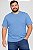 Camiseta Masculina Basica Azul Céu Plus Size XP Ao G5 - Imagem 1