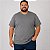 Camiseta Básica Masculina Cinza Mescla Chumbo Plus Size XP ao G5 - Imagem 1