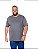 Camiseta Básica Masculina Cinza Chumbo Plus Size XP ao G5 - Imagem 1