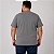 Camiseta Básica Masculina Cinza Mescla Chumbo Plus Size XP ao G5 - Imagem 2
