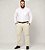 Calça Masculina Social Esporte Fino OFF White Plus Size 50 ao 80 2080 - Imagem 3