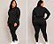 Blusa Feminina Gola Alta Elastano Cores Variadas Pequenos Defeitos Plus Size Do XP ao XG - Imagem 2