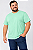 Camiseta Masculina Básica Verde Menta Plus Size XP ao G5 - Imagem 2