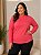 Blusa Feminina Gola Alta Elastano Coral Plus Size Do XP ao XG - Imagem 2