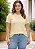 Camiseta Básica Feminina Amarela Plus size do XP ao G5 - Imagem 1