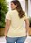 Camiseta Básica Feminina Amarela Plus size do XP ao G5 - Imagem 2