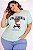 Camiseta Estampada Feminina Urso Verde Plus size Do XP ao G5 - Imagem 1