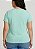 Camiseta Básica Feminina Verde-água Plus size do XP ao G5 - Imagem 4