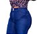 Calça Jeans Feminino Skiny com Elástico na Barra  Escura 3248- 44 ao 70 - Imagem 3