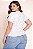 Camiseta Básica Feminina Branca Plus size do XP ao G5 - Imagem 3