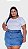 Short Saia Jeans Stretch Lavagem Clear Sky Plus Size 44 ao 70 3440 - Imagem 1