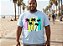 Camiseta Estampada Masculina Coqueiro Azul Clara Plus Size XP ao G5 - Imagem 3