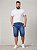 Bermuda Azul Jeans Médio Stretch Masculina Plus Size do 50 ao 80 2302 - Imagem 1