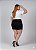 Short Jeans Black Stretch c Puídinhos Barra Desfiada Feminino Plus Size 44 ao 70 3448 - Imagem 3