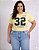 Camiseta Estampada Feminina Los Angeles 32 Amarela Plus size Do XP ao G5 - Imagem 1