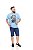 Camiseta Estampada Angry Boy Azul Plus Size XP ao G5 - Imagem 3