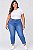 Calça Feminina Capri Jeans Stretch Clear Plus size 44 ao 70 3468 - Imagem 1