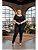 Calça Jeans Skiny Black Estonada Feminina Plus Size 3442 - Imagem 1
