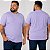 Camiseta Básica Masculina Plus Size Lilás Masculina XP ao G5 - Imagem 2