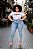 Kit 2 Calça Jeans Stretch Modelos Variados Feminina Plus Size 44 ao 70 - Imagem 1