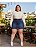 Short Saia Jeans Com Puido e  Elastano 44 ao 70 3439 - Imagem 1