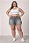 Short Jeans Stretch Barra Desfiada Plus Size Do 44 ao 70 3456 - Imagem 1