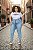 Calça Jeans Stretch Skiny Lavagem Clara Sky Feminina Plus Size 46 ao 70 3437 - Imagem 1