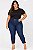 Calça Jeans Capri Stretch Plus size Do 44 ao 70 3466 - Imagem 1