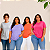Kit com 3 Camisetas Básicas Feminina 100% Algodão Plus size Do XP ao G5 - Imagem 1
