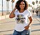 Camiseta Estampada Feminina California Branca Plus size Do XP ao G5 - Imagem 3