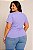 Camiseta Básica Feminina Lilás Plus size do XP ao G5 - Imagem 3