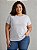 Camiseta Básica Feminina Cinza Mescla Plus Size XP ao G5 - Imagem 2