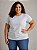 Camiseta Básica Feminina Cinza Mescla Plus Size XP ao G5 - Imagem 1