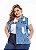Colete Jeans Stretch Feminino Plus Size Pequenos Defeitos XG ao G5 - Imagem 2
