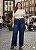 Calça Jeans Cargo Wide Leg Stretch Plus Size Do 44 ao 70 3451 - Imagem 2